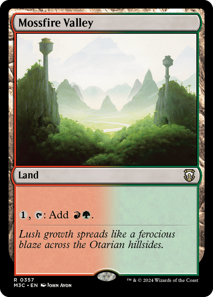 Mossfire Valley (Ripple Foil) [Modern Horizons 3 Commander] | Cracking-Singles