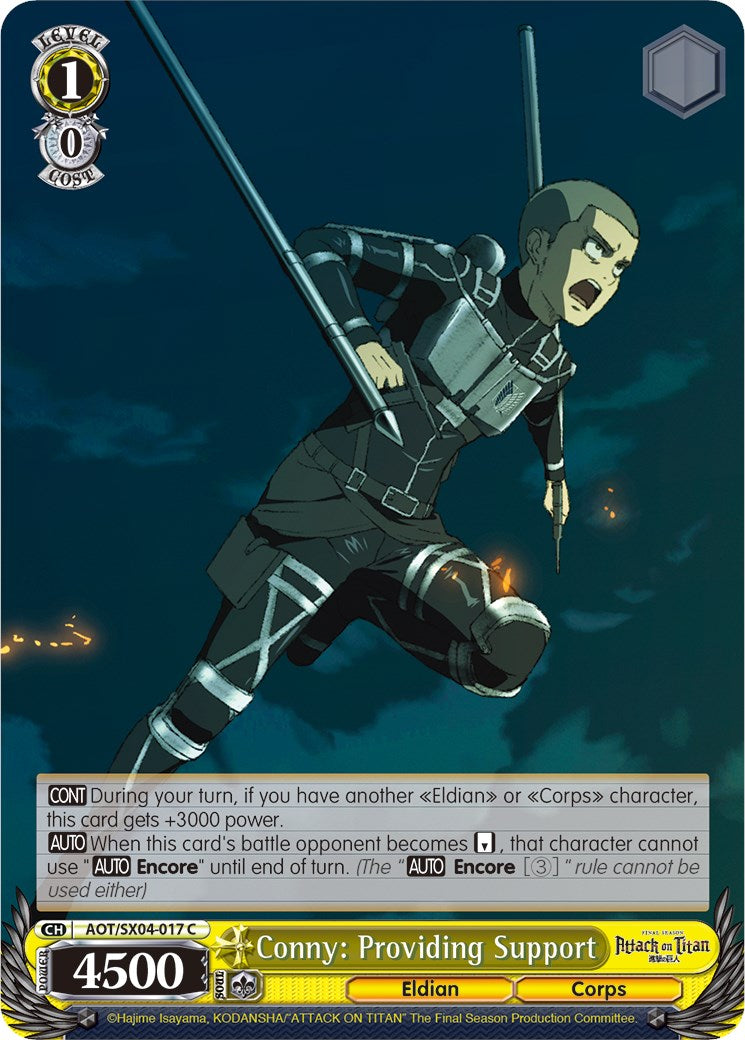 Conny: Providing Support [Attack On Titan: Final Season] | Cracking-Singles