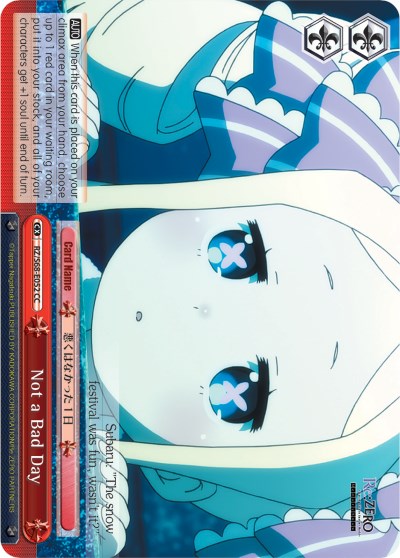 Not a Bad Day (RZ/S68-E052 CC) [Re:ZERO Memory Snow] | Cracking-Singles