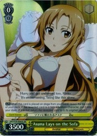 Asuna Lays on the Sofa (SAO/S20-E003S SR) [Sword Art Online] | Cracking-Singles