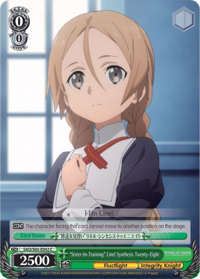 "Sister-In-Training" Linel Synthesis Twenty-Eight (SAO/S65-E042 C) [Sword Art Online -Alicization-] | Cracking-Singles