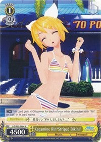 Kagamine Rin"Striped Bikini" (PD/S22-E004 R) [Hatsune Miku -Project DIVA- f] | Cracking-Singles