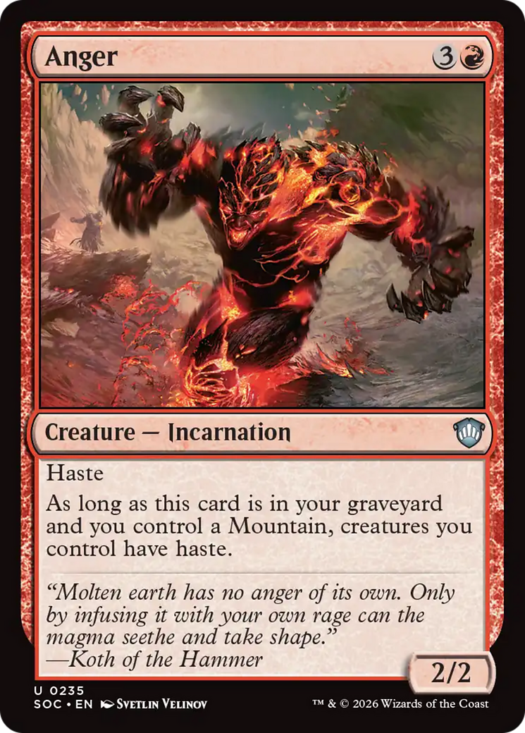 Anger [Secrets of Strixhaven Commander] | Cracking-Singles