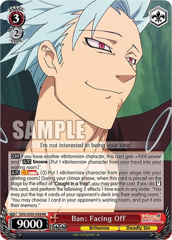 Ban: Facing Off (Foil) [The Seven Deadly Sins: Revival of The Commandments] | Cracking-Singles