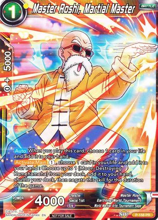 Master Roshi, Martial Master (Power Booster: World Martial Arts Tournament) (P-158) [Promotion Cards] | Cracking-Singles
