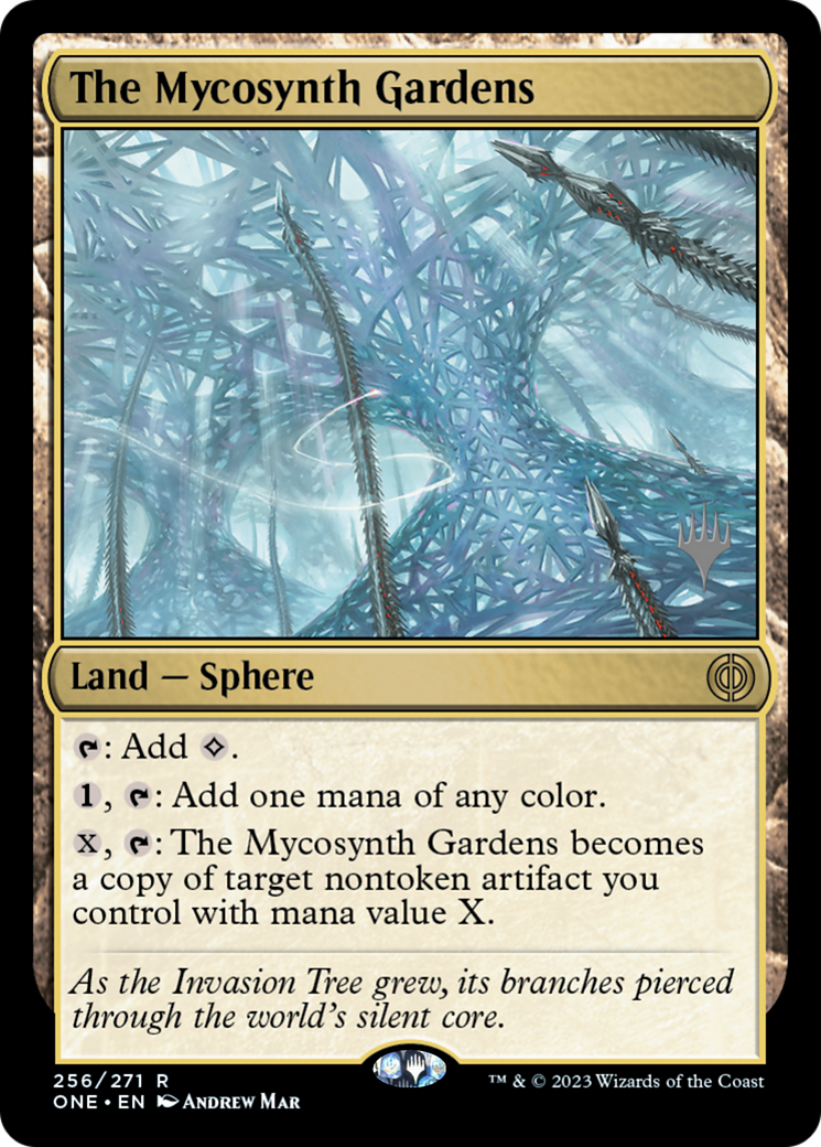 The Mycosynth Gardens (Promo Pack) [Phyrexia: All Will Be One Promos] | Cracking-Singles