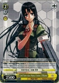 2nd Tone-class Heavy Cruiser, Chikuma (KC/S25-E027 C) [KanColle] | Cracking-Singles