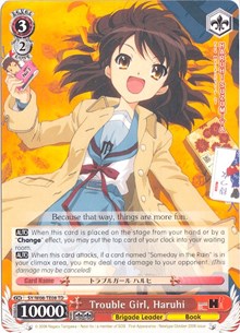 Trouble Girl, Haruhi (SY/W08-TE08 TD) [The Melancholy of Haruhi Suzumiya] | Cracking-Singles