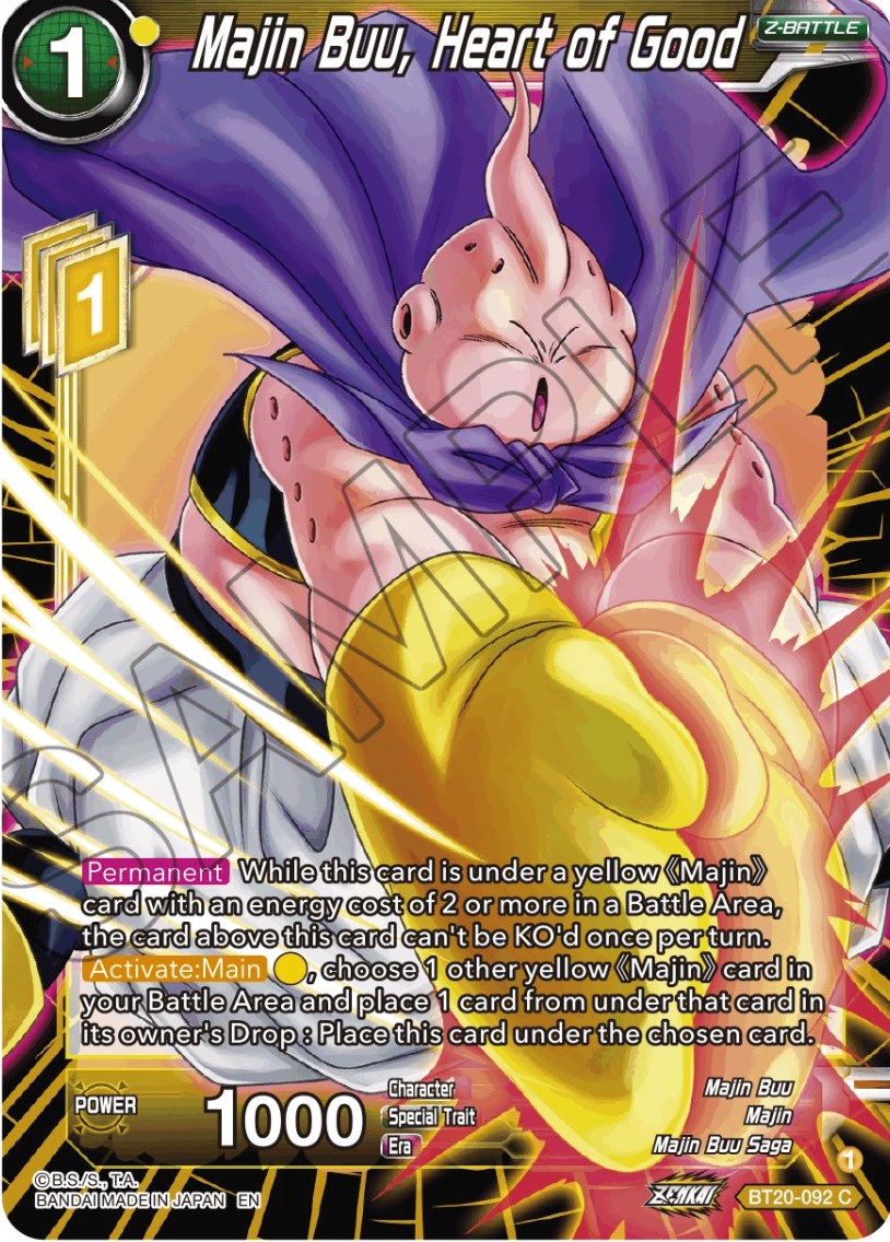Majin Buu, Heart of Good (BT20-092) [Power Absorbed] | Cracking-Singles