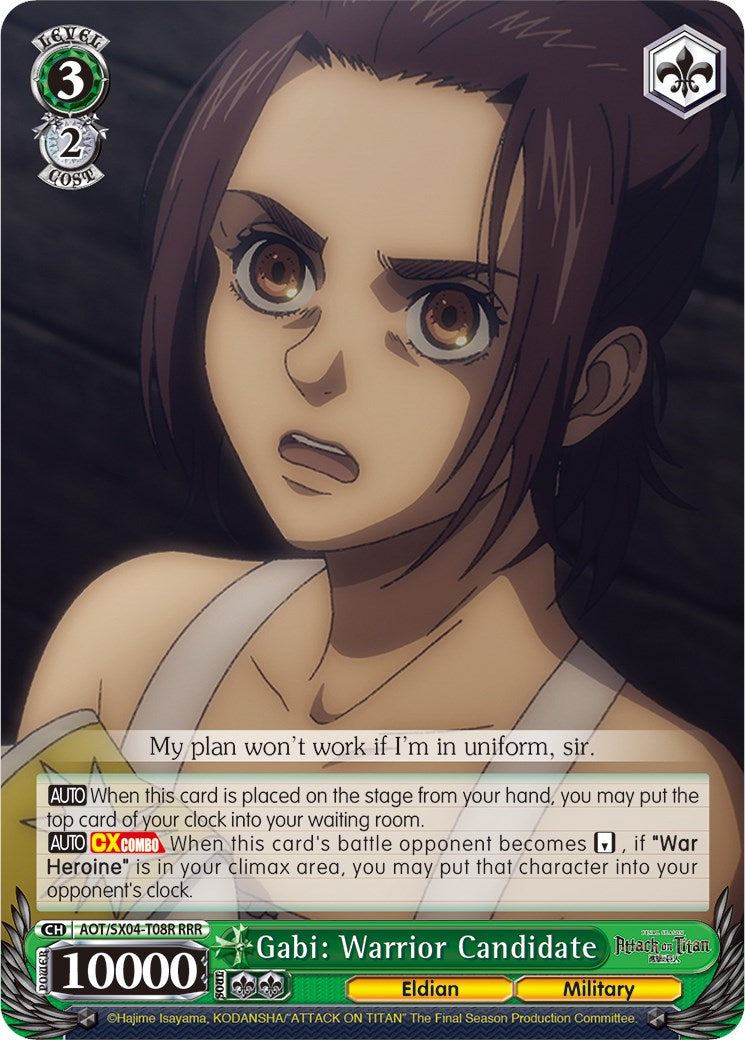 Gabi: Warrior Candidate (Foil) [Attack On Titan: Final Season] | Cracking-Singles