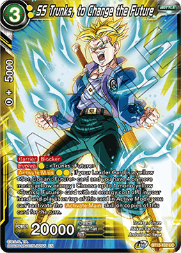 SS Trunks, to Change the Future (Uncommon) (BT13-102) [Supreme Rivalry] | Cracking-Singles