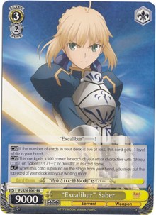 "Excalibur" Saber (FS/S36-E002 RR) [Fate/Stay Night [Unlimited Blade Works] Vol. II] | Cracking-Singles