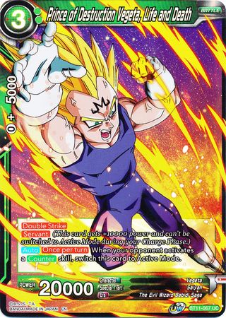 Prince of Destruction Vegeta, Life and Death (BT11-067) [Vermilion Bloodline 2nd Edition] | Cracking-Singles