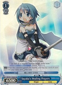 Sayaka's Healing Prayers (MM/W17-E085S SR) [Puella Magi Madoka Magica] | Cracking-Singles