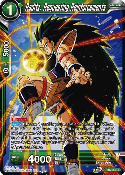 Raditz, Requesting Reinforcements (BT15-065) [Saiyan Showdown] | Cracking-Singles