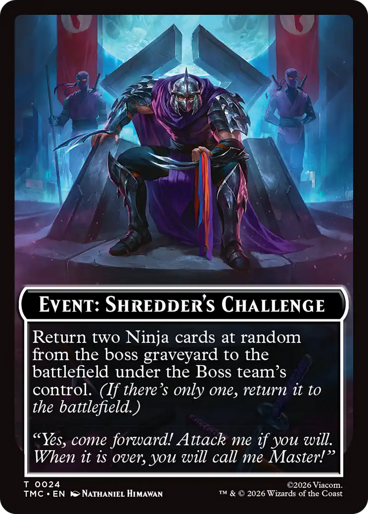 Event: Shredder's Challenge [Teenage Mutant Ninja Turtles Commander Tokens] | Cracking-Singles