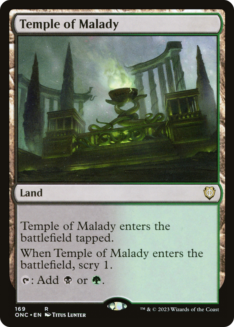 Temple of Malady [Phyrexia: All Will Be One Commander] | Cracking-Singles