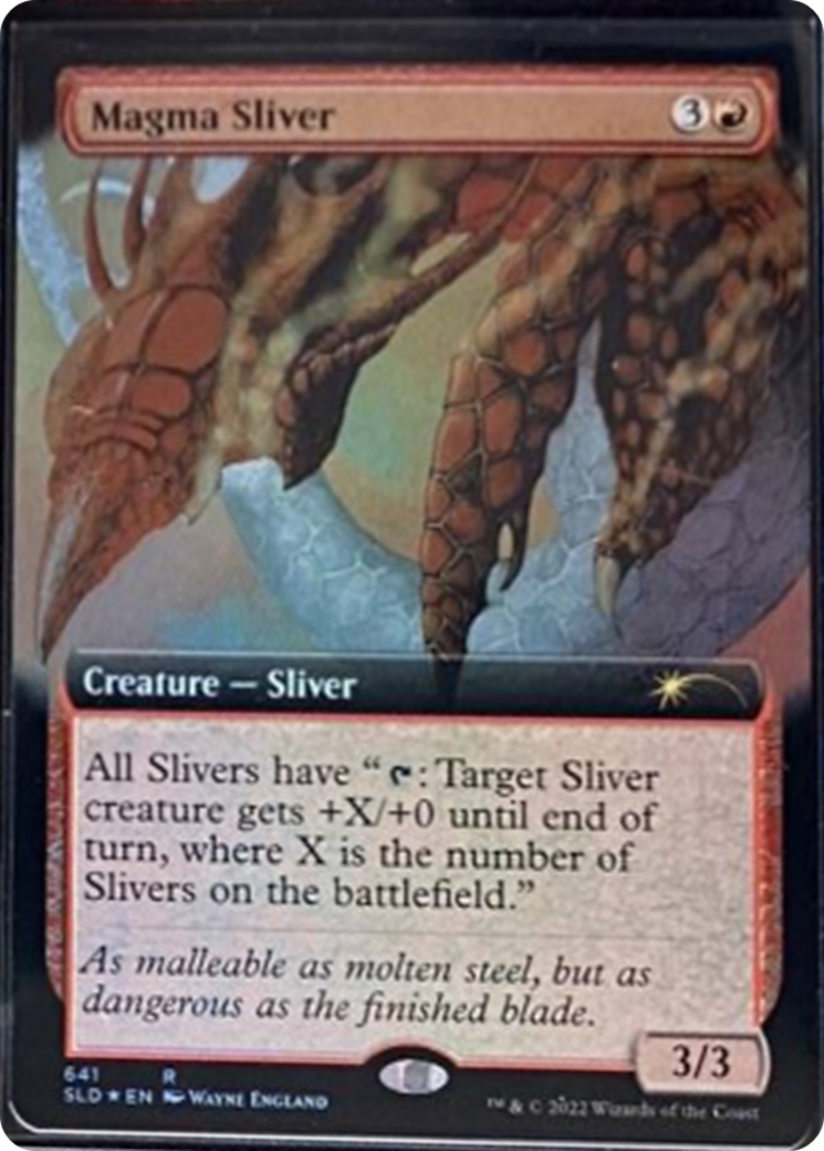 Magma Sliver (Extended Art) [Secret Lair Drop Series] | Cracking-Singles