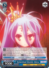 Rebirthed World, Shiro (NGL/S58-E086 R) [No Game No Life] | Cracking-Singles