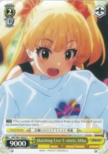 Matching Live T-shirts, Mika (IMC/W41-E032 C) [The iDOLM@STER Cinderella Girls] | Cracking-Singles