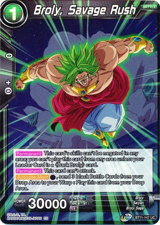 Broly, Savage Rush (BT11-147) [Vermilion Bloodline 2nd Edition] | Cracking-Singles