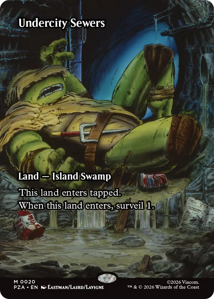 Undercity Sewers (Borderless) [Teenage Mutant Ninja Turtles Eternal-Legal] | Cracking-Singles