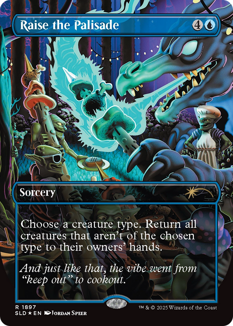 Raise the Palisade (Double Rainbow Foil) [Secret Lair Drop Series] | Cracking-Singles