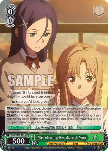 After School Together, Misumi & Asuna [Sword Art Online Animation 10th Anniversary] | Cracking-Singles