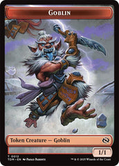 Dog // Goblin Double-Sided Token [Tarkir: Dragonstorm Commander Tokens] | Cracking-Singles