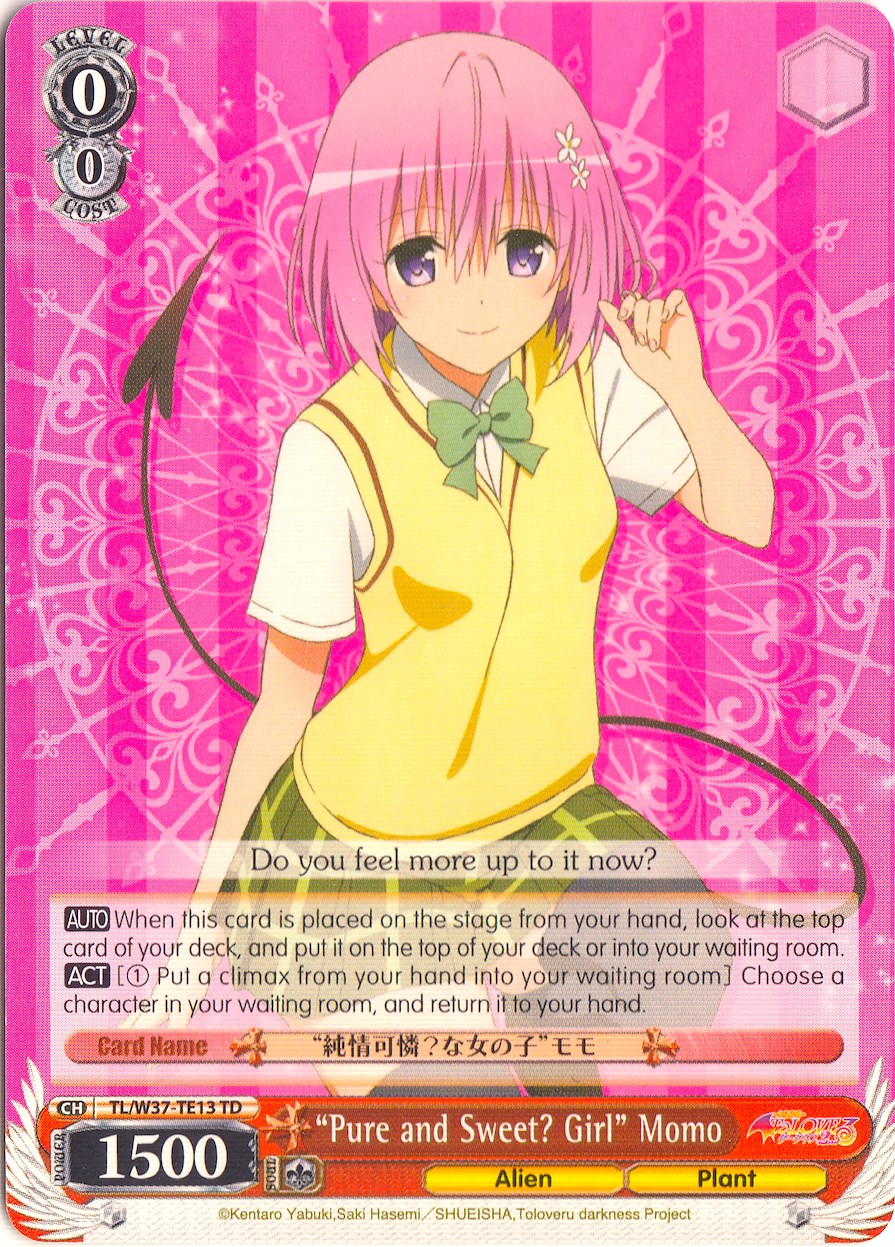 "Pure and Sweet? Girl" Momo (TL/W37-TE13 TD) [To Loveru Darkness 2nd] | Cracking-Singles