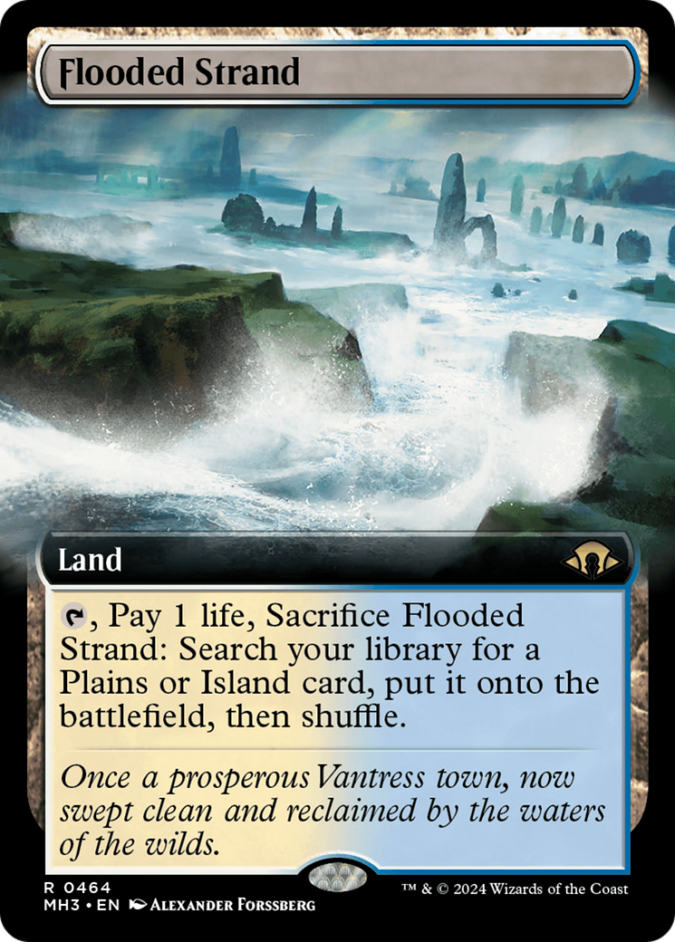 Flooded Strand (Extended Art) [Modern Horizons 3] | Cracking-Singles
