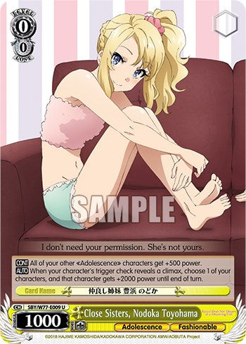 Close Sisters, Nodoka Toyohama [Rascal Does Not Dream of a Dreaming Girl] | Cracking-Singles