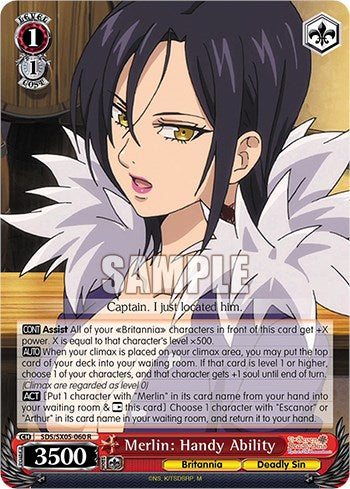 Merlin: Handy Ability (Foil) [The Seven Deadly Sins: Revival of The Commandments] | Cracking-Singles