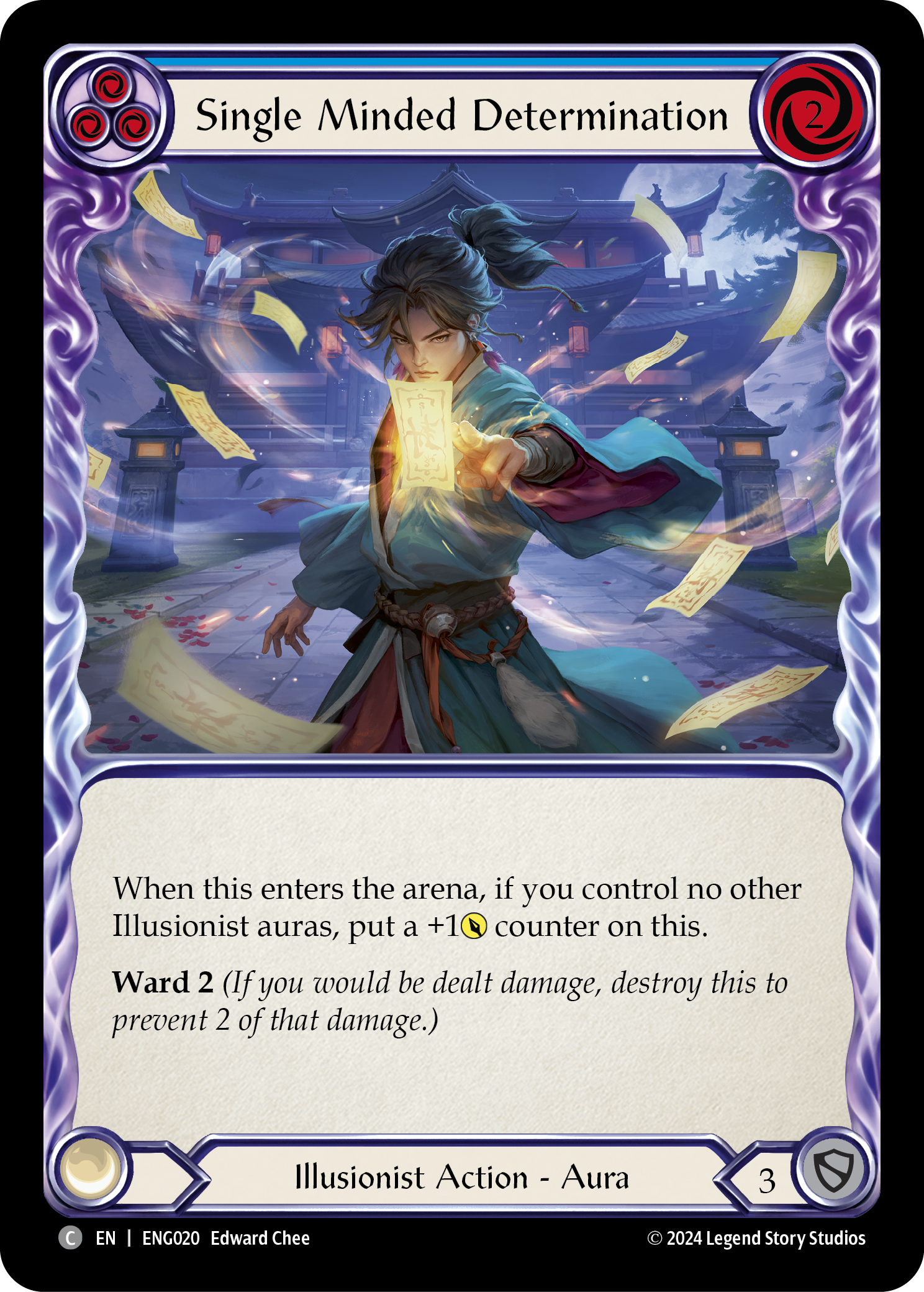 Single Minded Determination [ENG020] (Part the Mistveil Enigma Blitz Deck) | Cracking-Singles