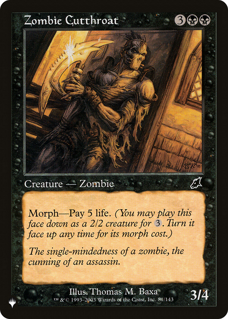 Zombie Cutthroat [The List] | Cracking-Singles