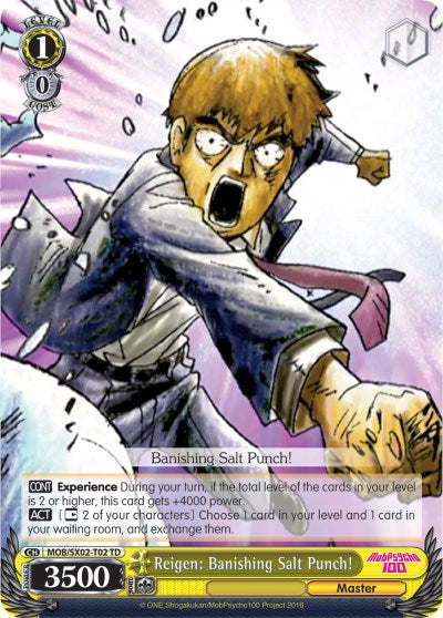 Reigen: Banishing Salt Punch! (MOB/SX02-T02 TD) [Mob Psycho 100] | Cracking-Singles