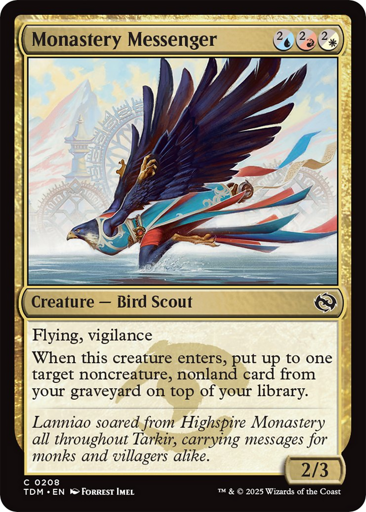 Monastery Messenger [Tarkir: Dragonstorm] | Cracking-Singles