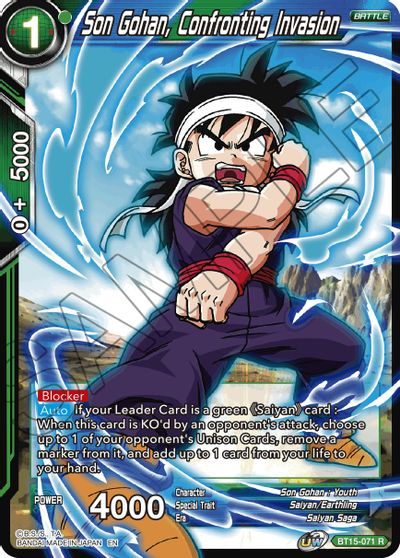 Son Gohan, Confronting Invasion (BT15-071) [Saiyan Showdown] | Cracking-Singles