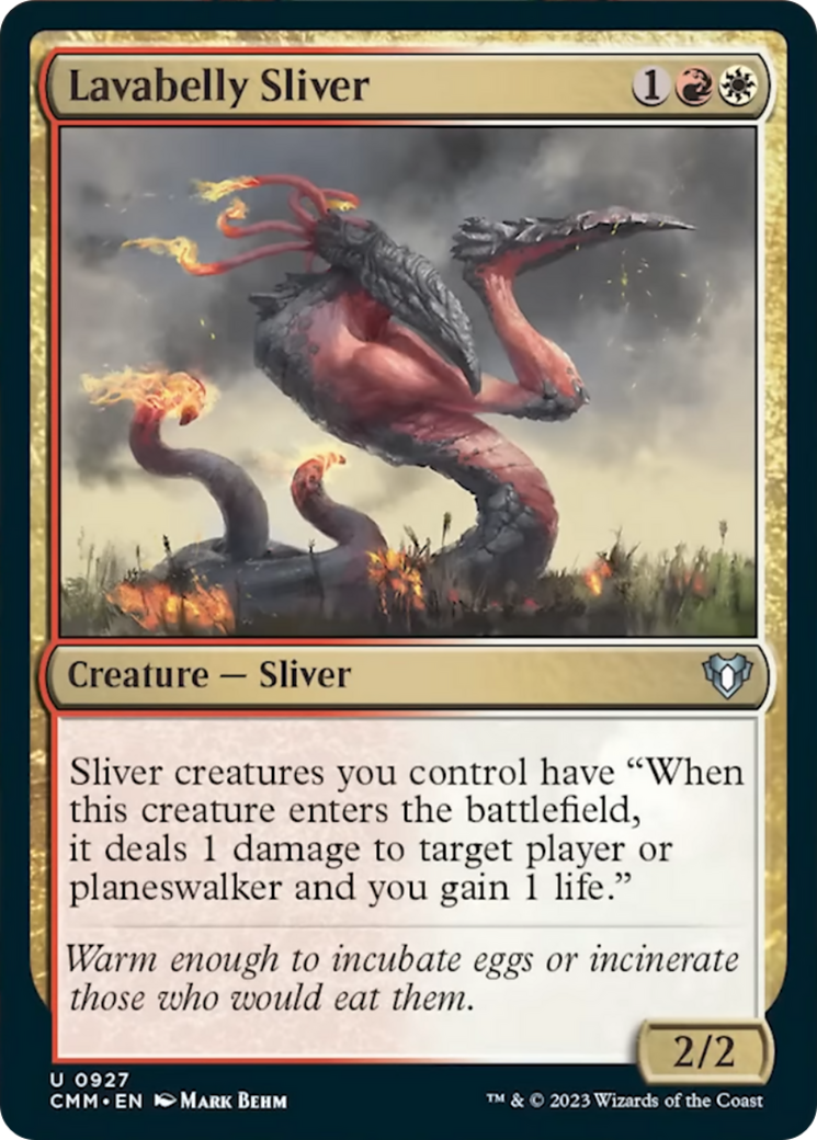 Lavabelly Sliver [Commander Masters] | Cracking-Singles