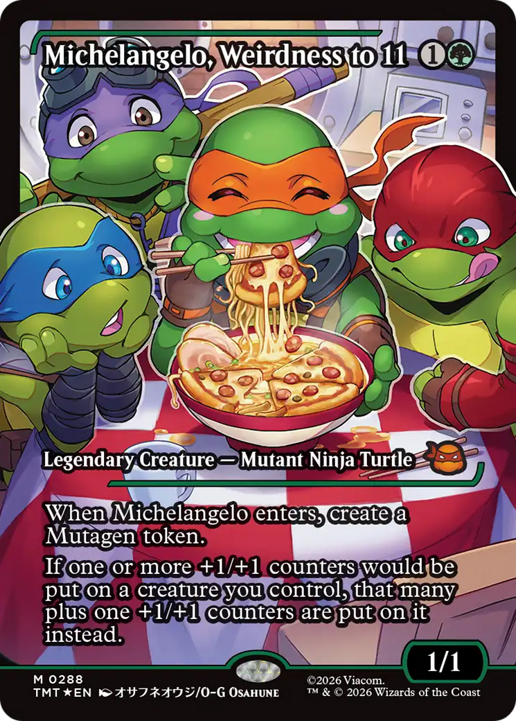 Michelangelo, Weirdness to 11 (Showcase) [Teenage Mutant Ninja Turtles] | Cracking-Singles