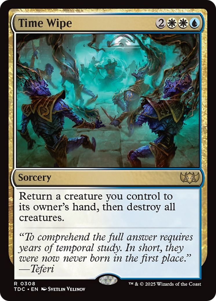 Time Wipe [Tarkir: Dragonstorm Commander] | Cracking-Singles