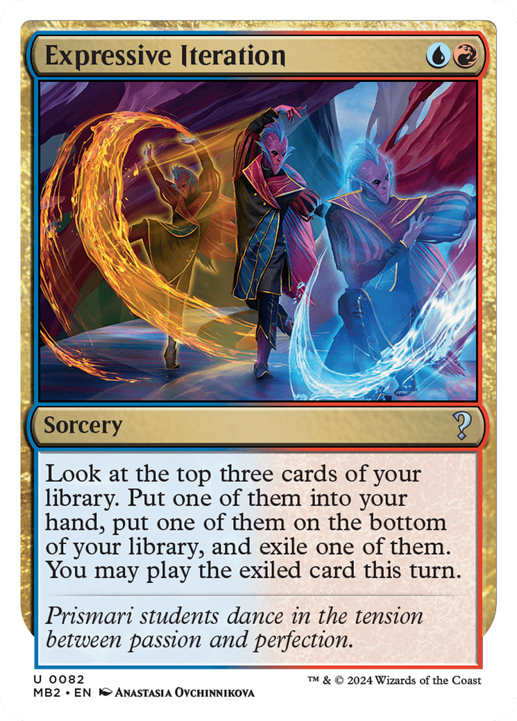 Expressive Iteration (White Border) [Mystery Booster 2] | Cracking-Singles