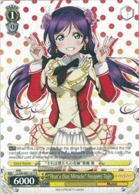 "That's Our Miracle" Nozomi Tojo (LL/EN-W01-017 R) [Love Live! DX] | Cracking-Singles