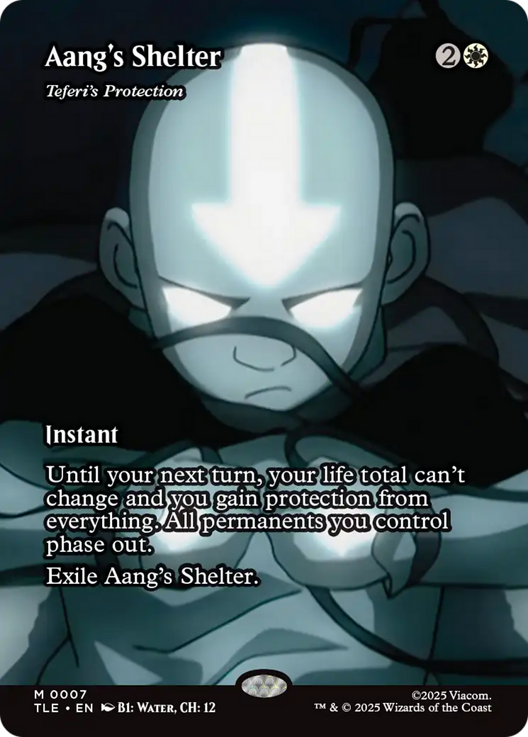 Aang's Shelter - Teferi's Protection (Borderless) [Avatar: The Last Airbender: Eternal-Legal] | Cracking-Singles