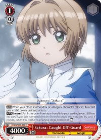 Sakura: Caught Off-Guard (CCS/WX01-070 C) [Cardcaptor Sakura: Clear Card] | Cracking-Singles