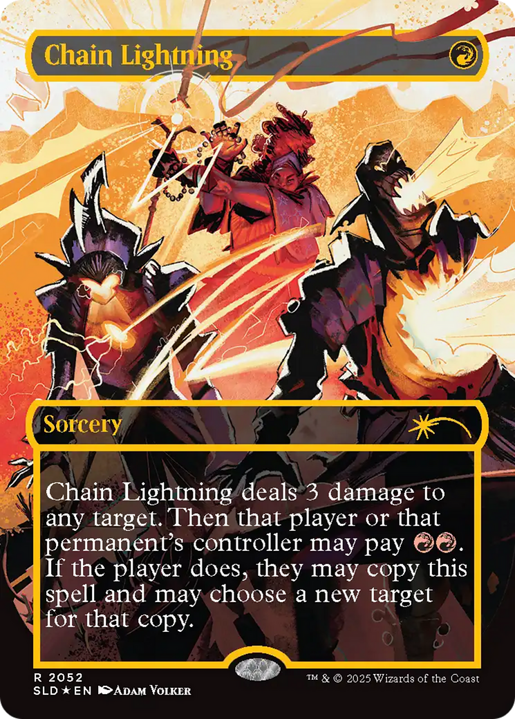Chain Lightning (2047) (Raised Foil) [Secret Lair Drop Series] | Cracking-Singles