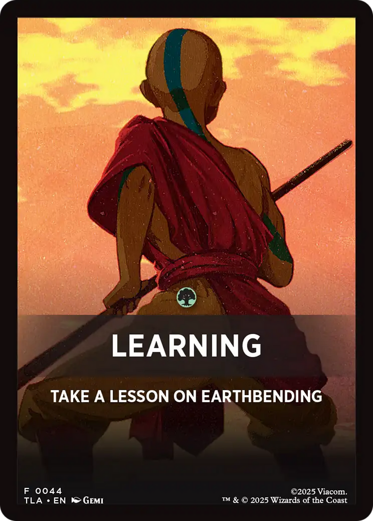 Learning Theme Card [Avatar: The Last Airbender Tokens] | Cracking-Singles