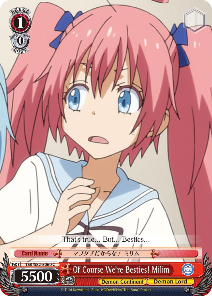 Of Course We're Besties! Milim (TSK/S82-E060 C) [That Time I Got Reincarnated as a Slime Vol.2] | Cracking-Singles