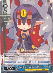 Aspiring Final Boss, Desco (DG/EN-S03-E132 RR) [Disgaea] | Cracking-Singles