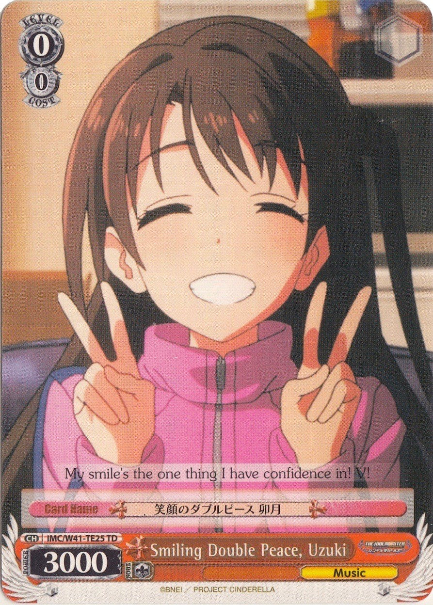 Smiling Double Peace, Uzuki (IMC/W41-TE25 TD) [The iDOLM@STER Cinderella Girls] | Cracking-Singles